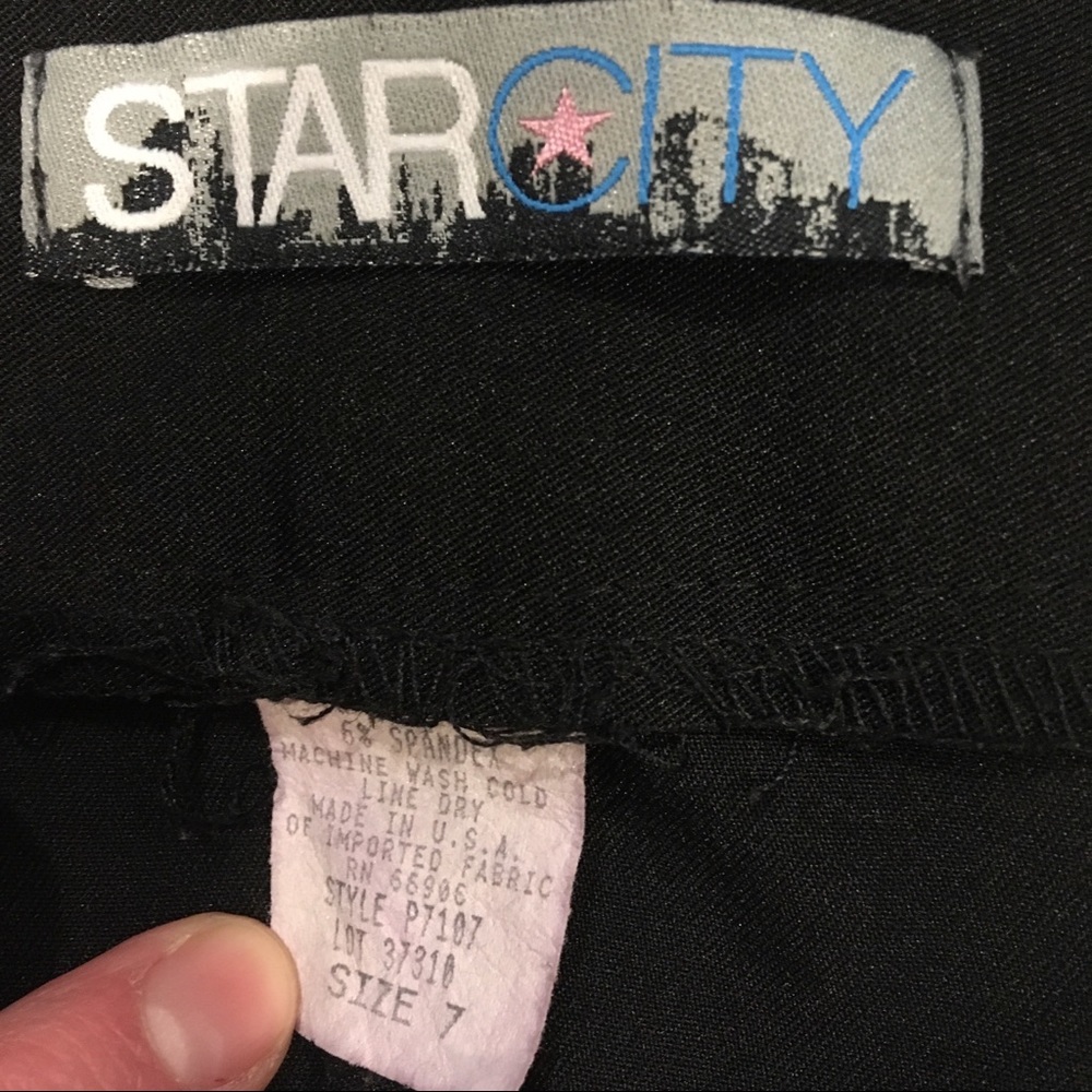 (LAST CHANCE - donating 2/1 - (bundle 3 for $15) black skirt - Picture 4 of 4